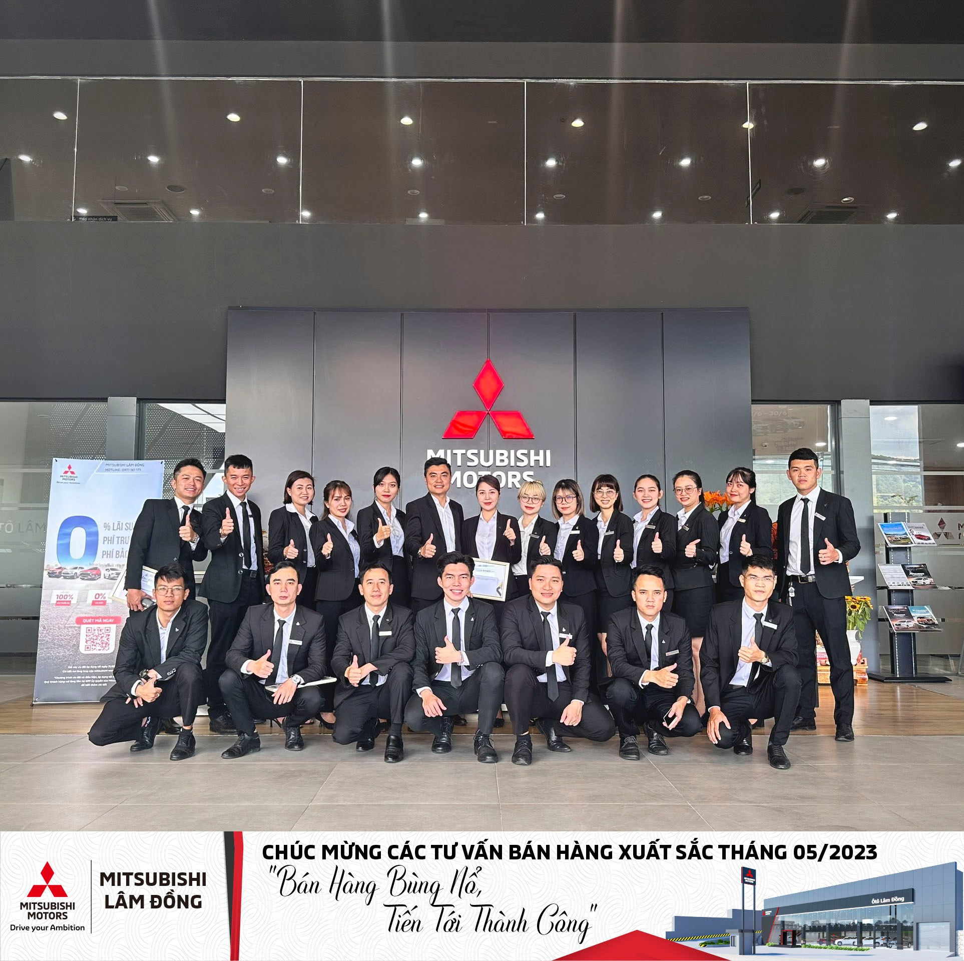 Đội ngũ nhân viên tại Mitsubishi Xpander Cross - Mitsubishi lâm đồng hùng hậu, chuyên nghiệp